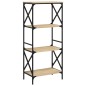 vidaXL Bücherregal 4 Böden Sonoma-Eiche 59x35x132 cm Holzwerkstoff vidaXL Bücherregal 4 Böden Sonoma-Eiche 59x35x132 cm Holzwerkstoff