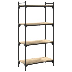 vidaXL Bücherregal 4 Böden Sonoma-Eiche 60x30x120 cm Holzwerkstoff