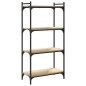 vidaXL Bücherregal 4 Böden Sonoma-Eiche 60x30x120 cm Holzwerkstoff vidaXL Bücherregal 4 Böden Sonoma-Eiche 60x30x120 cm Holzwerkstoff