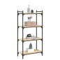 vidaXL Bücherregal 4 Böden Sonoma-Eiche 60x30x120 cm Holzwerkstoff vidaXL Bücherregal 4 Böden Sonoma-Eiche 60x30x120 cm Holzwerkstoff