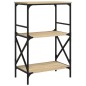 vidaXL Bücherregal 3 Böden Sonoma-Eiche 59x35x90,5 cm Holzwerkstoff vidaXL Bücherregal 3 Böden Sonoma-Eiche 59x35x90,5 cm Holzwerkstoff