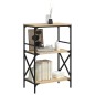 vidaXL Bücherregal 3 Böden Sonoma-Eiche 59x35x90,5 cm Holzwerkstoff vidaXL Bücherregal 3 Böden Sonoma-Eiche 59x35x90,5 cm Holzwerkstoff