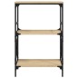 vidaXL Bücherregal 3 Böden Sonoma-Eiche 59x35x90,5 cm Holzwerkstoff vidaXL Bücherregal 3 Böden Sonoma-Eiche 59x35x90,5 cm Holzwerkstoff