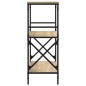 vidaXL Bücherregal 3 Böden Sonoma-Eiche 59x35x90,5 cm Holzwerkstoff vidaXL Bücherregal 3 Böden Sonoma-Eiche 59x35x90,5 cm Holzwerkstoff