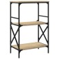 vidaXL Bücherregal 3 Böden Sonoma-Eiche 59x35x90,5 cm Holzwerkstoff vidaXL Bücherregal 3 Böden Sonoma-Eiche 59x35x90,5 cm Holzwerkstoff