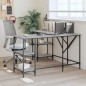 vidaXL Schreibtisch Grau Sonoma 139x139x75 cm Holzwerkstoff vidaXL Schreibtisch Grau Sonoma 139x139x75 cm Holzwerkstoff