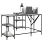 vidaXL Schreibtisch Grau Sonoma 139x139x75 cm Holzwerkstoff vidaXL Schreibtisch Grau Sonoma 139x139x75 cm Holzwerkstoff