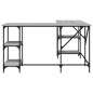 vidaXL Schreibtisch Grau Sonoma 139x139x75 cm Holzwerkstoff vidaXL Schreibtisch Grau Sonoma 139x139x75 cm Holzwerkstoff