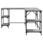 vidaXL Schreibtisch Grau Sonoma 139x139x75 cm Holzwerkstoff vidaXL Schreibtisch Grau Sonoma 139x139x75 cm Holzwerkstoff