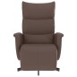 vidaXL Relaxsessel mit Fußteil Braun Kunstleder vidaXL Relaxsessel mit Fußteil Braun Kunstleder