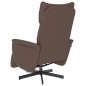 vidaXL Relaxsessel mit Fußteil Braun Kunstleder vidaXL Relaxsessel mit Fußteil Braun Kunstleder