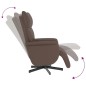vidaXL Relaxsessel mit Fußteil Braun Kunstleder vidaXL Relaxsessel mit Fußteil Braun Kunstleder