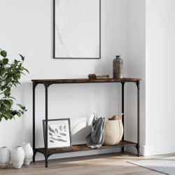 vidaXL Konsolentisch Räuchereiche 101x30,5x75 cm Holzwerkstoff