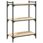 vidaXL Bücherregal 3 Böden Sonoma-Eiche 60x30x86 cm Holzwerkstoff vidaXL Bücherregal 3 Böden Sonoma-Eiche 60x30x86 cm Holzwerkstoff