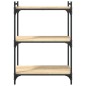 vidaXL Bücherregal 3 Böden Sonoma-Eiche 60x30x86 cm Holzwerkstoff vidaXL Bücherregal 3 Böden Sonoma-Eiche 60x30x86 cm Holzwerkstoff