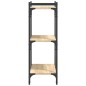 vidaXL Bücherregal 3 Böden Sonoma-Eiche 60x30x86 cm Holzwerkstoff vidaXL Bücherregal 3 Böden Sonoma-Eiche 60x30x86 cm Holzwerkstoff