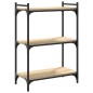 vidaXL Bücherregal 3 Böden Sonoma-Eiche 60x30x86 cm Holzwerkstoff vidaXL Bücherregal 3 Böden Sonoma-Eiche 60x30x86 cm Holzwerkstoff