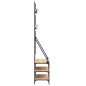 vidaXL Kleiderständer mit Schuhablage Sonoma-Eiche 72x34x184 cm vidaXL Kleiderständer mit Schuhablage Sonoma-Eiche 72x34x184 cm