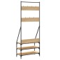 vidaXL Kleiderständer mit Schuhablage Sonoma-Eiche 72x34x184 cm vidaXL Kleiderständer mit Schuhablage Sonoma-Eiche 72x34x184 cm