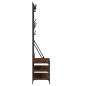 vidaXL Kleiderständer mit Schuhablage Braun Eichen-Optik 100x40x184 cm vidaXL Kleiderständer mit Schuhablage Braun Eichen-Optik 100x40x184 cm