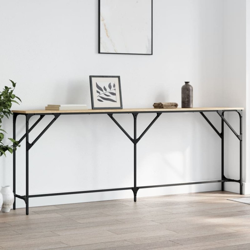 vidaXL Konsolentisch Sonoma-Eiche 200x29x75 cm Holzwerkstoff vidaXL Konsolentisch Sonoma-Eiche 200x29x75 cm Holzwerkstoff
