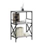 vidaXL Bücherregal 3 Böden Grau Sonoma 59x35x90,5 cm Holzwerkstoff vidaXL Bücherregal 3 Böden Grau Sonoma 59x35x90,5 cm Holzwerkstoff