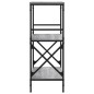vidaXL Bücherregal 3 Böden Grau Sonoma 59x35x90,5 cm Holzwerkstoff vidaXL Bücherregal 3 Böden Grau Sonoma 59x35x90,5 cm Holzwerkstoff