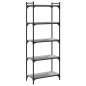 vidaXL Bücherregal 5 Böden Grau Sonoma 60x30x154 cm Holzwerkstoff vidaXL Bücherregal 5 Böden Grau Sonoma 60x30x154 cm Holzwerkstoff