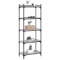 vidaXL Bücherregal 5 Böden Grau Sonoma 60x30x154 cm Holzwerkstoff vidaXL Bücherregal 5 Böden Grau Sonoma 60x30x154 cm Holzwerkstoff