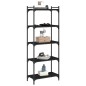 vidaXL Bücherregal 5 Böden Schwarz 60x30x154 cm Holzwerkstoff vidaXL Bücherregal 5 Böden Schwarz 60x30x154 cm Holzwerkstoff