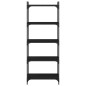 vidaXL Bücherregal 5 Böden Schwarz 60x30x154 cm Holzwerkstoff vidaXL Bücherregal 5 Böden Schwarz 60x30x154 cm Holzwerkstoff