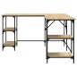 vidaXL Schreibtisch Sonoma-Eiche 139x139x75 cm Holzwerkstoff vidaXL Schreibtisch Sonoma-Eiche 139x139x75 cm Holzwerkstoff