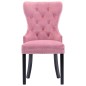 vidaXL Esszimmerstühle 4 Stk. Rosa Samt vidaXL Esszimmerstühle 4 Stk. Rosa Samt