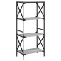 vidaXL Bücherregal 4 Böden Grau Sonoma 59x35x132 cm Holzwerkstoff vidaXL Bücherregal 4 Böden Grau Sonoma 59x35x132 cm Holzwerkstoff