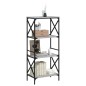 vidaXL Bücherregal 4 Böden Grau Sonoma 59x35x132 cm Holzwerkstoff vidaXL Bücherregal 4 Böden Grau Sonoma 59x35x132 cm Holzwerkstoff