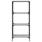 vidaXL Bücherregal 4 Böden Grau Sonoma 59x35x132 cm Holzwerkstoff vidaXL Bücherregal 4 Böden Grau Sonoma 59x35x132 cm Holzwerkstoff