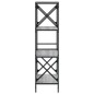 vidaXL Bücherregal 4 Böden Grau Sonoma 59x35x132 cm Holzwerkstoff vidaXL Bücherregal 4 Böden Grau Sonoma 59x35x132 cm Holzwerkstoff