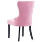 vidaXL Esszimmerstühle 4 Stk. Rosa Samt vidaXL Esszimmerstühle 4 Stk. Rosa Samt