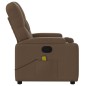 vidaXL Massagesessel Braun Stoff vidaXL Massagesessel Braun Stoff