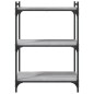 vidaXL Bücherregal 3 Böden Grau Sonoma 60x30x86 cm Holzwerkstoff vidaXL Bücherregal 3 Böden Grau Sonoma 60x30x86 cm Holzwerkstoff