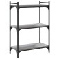 vidaXL Bücherregal 3 Böden Grau Sonoma 60x30x86 cm Holzwerkstoff vidaXL Bücherregal 3 Böden Grau Sonoma 60x30x86 cm Holzwerkstoff