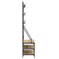 vidaXL Kleiderständer mit Schuhablage Sonoma-Eiche 100x40x184 cm vidaXL Kleiderständer mit Schuhablage Sonoma-Eiche 100x40x184 cm