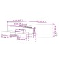 vidaXL Bettgestell mit Kopf- und Fußteil Braun Eichen-Optik 90x190 cm vidaXL Bettgestell mit Kopf- und Fußteil Braun Eichen-Optik 90x190 cm