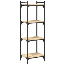 vidaXL Bücherregal 4 Böden Sonoma-Eiche 40x30x120 cm Holzwerkstoff