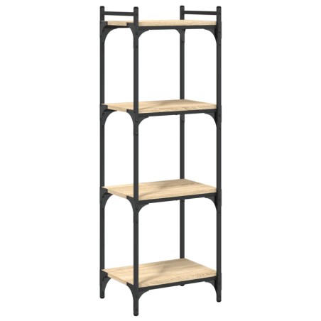 vidaXL Bücherregal 4 Böden Sonoma-Eiche 40x30x120 cm Holzwerkstoff
