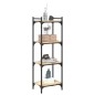 vidaXL Bücherregal 4 Böden Sonoma-Eiche 40x30x120 cm Holzwerkstoff vidaXL Bücherregal 4 Böden Sonoma-Eiche 40x30x120 cm Holzwerkstoff