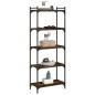vidaXL Bücherregal 5 Böden Räuchereiche 60x30x154 cm Holzwerkstoff vidaXL Bücherregal 5 Böden Räuchereiche 60x30x154 cm Holzwerkstoff