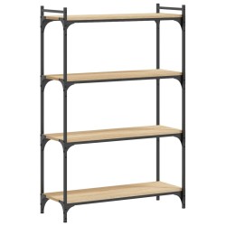 vidaXL Bücherregal 4 Böden Sonoma-Eiche 80x30x120 cm Holzwerkstoff