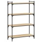 vidaXL Bücherregal 4 Böden Sonoma-Eiche 80x30x120 cm Holzwerkstoff vidaXL Bücherregal 4 Böden Sonoma-Eiche 80x30x120 cm Holzwerkstoff