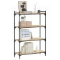 vidaXL Bücherregal 4 Böden Sonoma-Eiche 80x30x120 cm Holzwerkstoff vidaXL Bücherregal 4 Böden Sonoma-Eiche 80x30x120 cm Holzwerkstoff